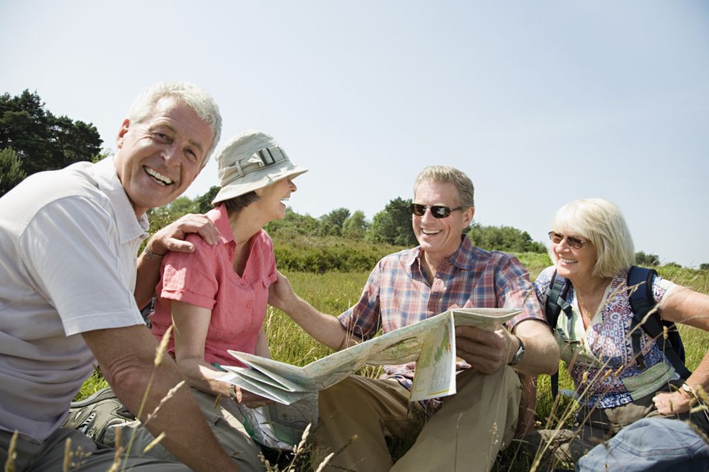 Ramblers with map