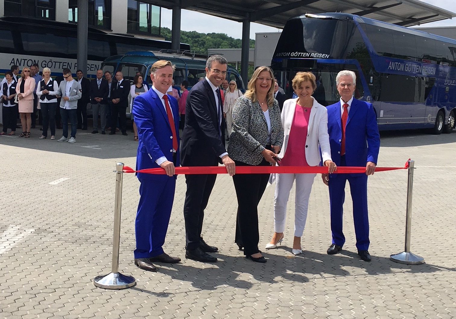 Thomas Götten, Benedikt Esser, Anke Rehlinger, charlotte Britz, Erich Götten (von links)